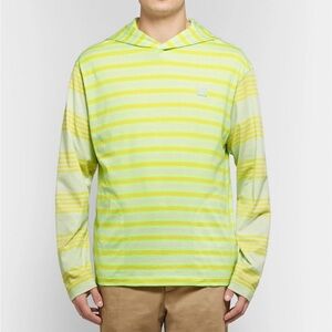 Acne Studios Emest Striped Cotton Hoodie